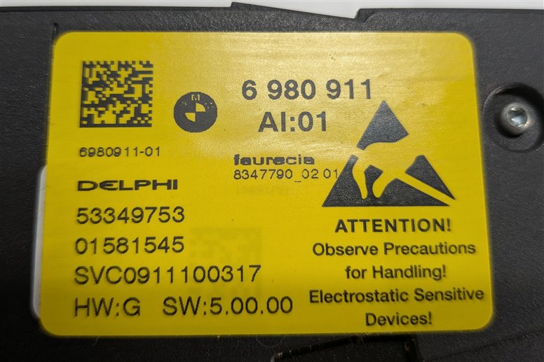 Thumbnail 8: 2010 BMW X5 (E70) FRONT LEFT DRIVER POWER SEAT ADJUSTMENT SWITCH w/MEMORY