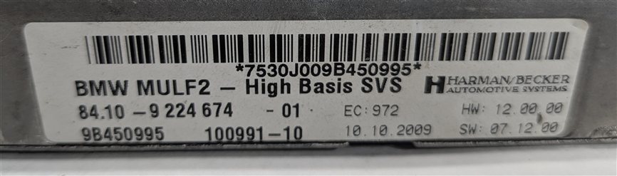 Thumbnail 10: 2010 BMW X5 (E70) MULF2 BLUETOOTH USB COMMUNICATION INTERFACE MODULE