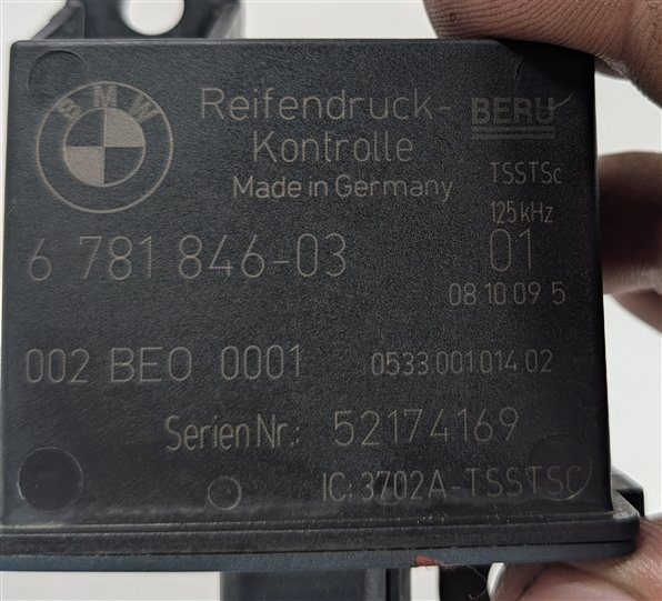 Thumbnail 12: 2010 BMW X5 (E70) TIRE PRESSURE MONITOR TPMS RDC WHEEL ANTENNA SET/4
