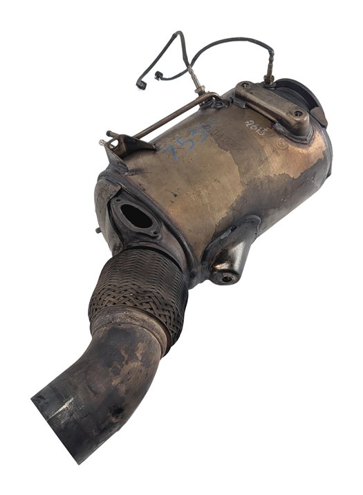 2010 BMW X5 (E70) 3.0L M57Y DIESEL PARTICULATE FILTER DPF w/FLEX PIPE SENSORS