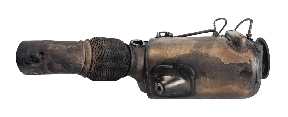 Thumbnail 3: 2010 BMW X5 (E70) 3.0L M57Y DIESEL PARTICULATE FILTER DPF w/FLEX PIPE SENSORS