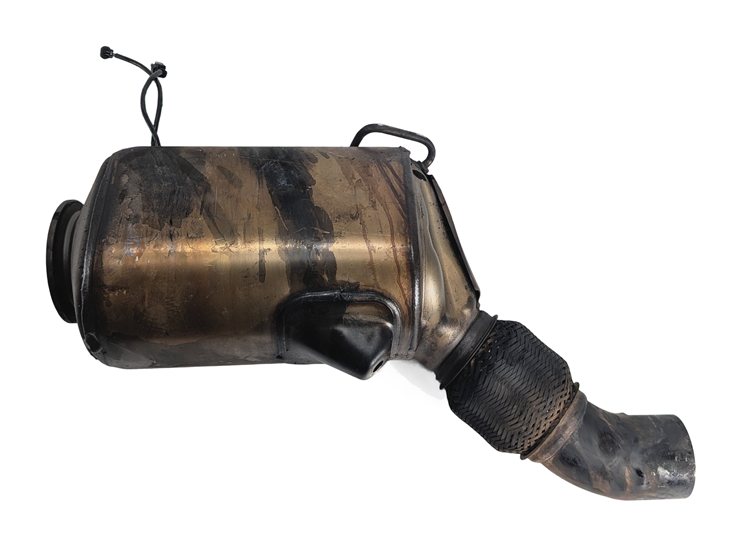 Thumbnail 7: 2010 BMW X5 (E70) 3.0L M57Y DIESEL PARTICULATE FILTER DPF w/FLEX PIPE SENSORS
