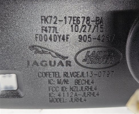 Thumbnail 6: 15-19 JAGUAR FPACE XE XF DISCOVERY SPORT EVOQUE HOMELINK REARVIEW MIRROR (Black)