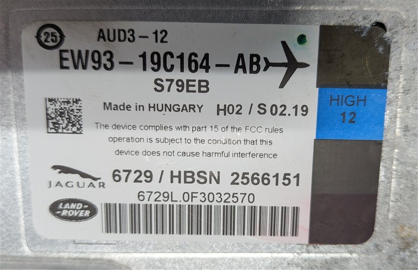 Thumbnail 5: 12-19 JAGUAR XF LAND ROVER LR2 LR4 RANGE ROVER SPORT EVOQUE AMPLIFIER 600 WATT
