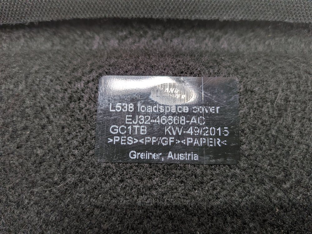 Thumbnail 5: 2012-2019 RANGE ROVER EVOQUE (L538) REAR TRUNK CARGO PRIVACY COVER SHELF (Black)