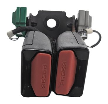 Thumbnail 2: 2016 RANGE ROVER EVOQUE (L538) REAR RIGHT CENTER SEATBELT BUCKLE SET/2 (BLACK)
