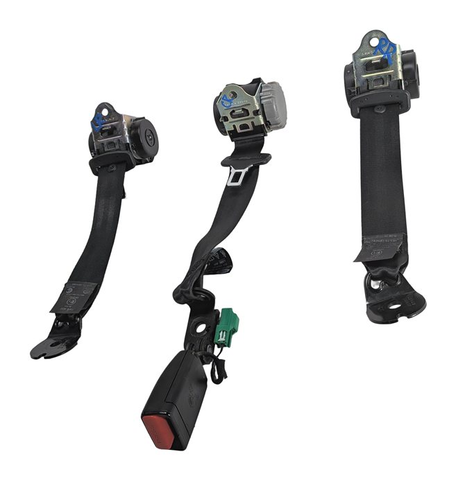 2016 RANGE ROVER EVOQUE (L538) REAR SEAT SEATBELT RETRACTOR SET/3 (Black)