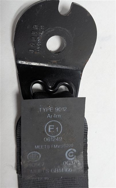 Thumbnail 4: 2016 RANGE ROVER EVOQUE (L538) REAR SEAT SEATBELT RETRACTOR SET/3 (Black)