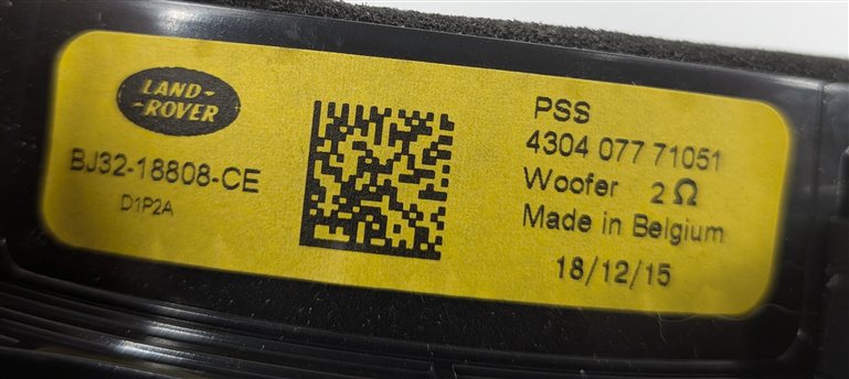 Thumbnail 6: 2016 RANGE ROVER EVOQUE (L538) AUDIO STEREO SOUND SYSTEM SPEAKER SET/11