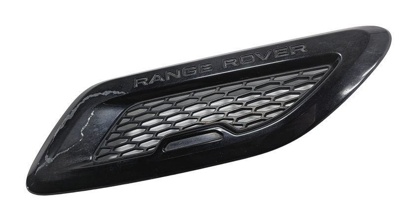 2016 RANGE ROVER EVOQUE (L538) FRONT RIGHT FENDER GILL VENT GRILLE (GLOSS BLACK)