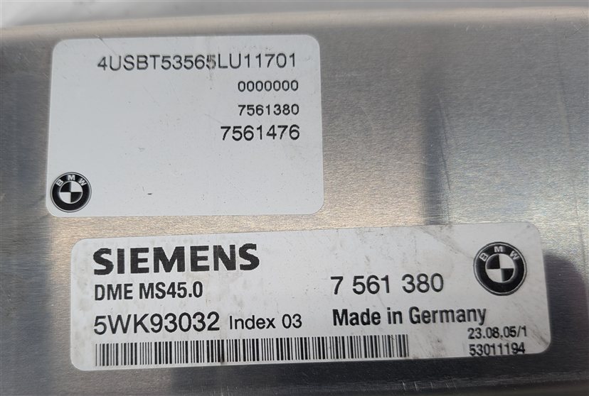 Thumbnail 11: 03-05 BMW Z4 (E85) 2.5L M54 ENGINE ECM DME IMMOBILIZER CONTROL MODULE KEY SET