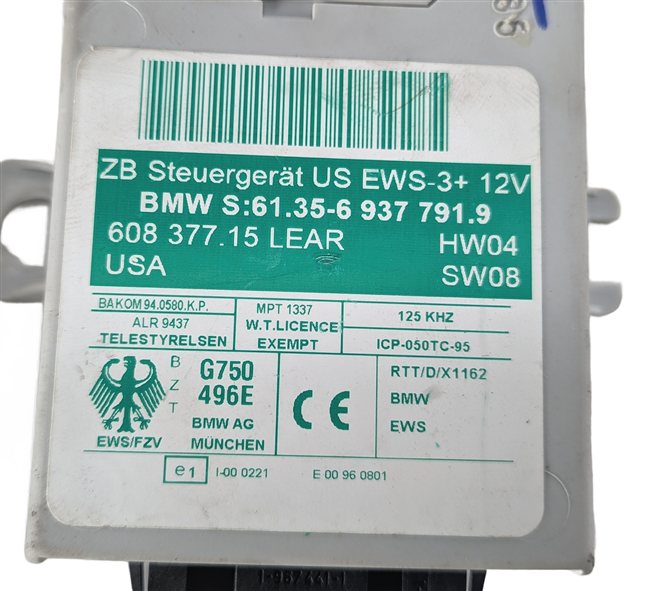 Thumbnail 12: 03-05 BMW Z4 (E85) 2.5L M54 ENGINE ECM DME IMMOBILIZER CONTROL MODULE KEY SET