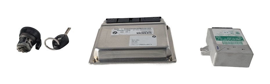 Thumbnail 6: 03-05 BMW Z4 (E85) 2.5L M54 ENGINE ECM DME IMMOBILIZER CONTROL MODULE KEY SET