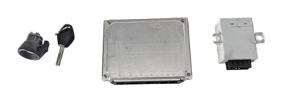 Thumbnail 7: 03-05 BMW Z4 (E85) 2.5L M54 ENGINE ECM DME IMMOBILIZER CONTROL MODULE KEY SET