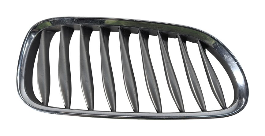 Thumbnail 2: 2003-2008 BMW Z4 (E85) RIGHT FRONT PASSENGER SIDE BUMPER GRILLE (BLACK / CHROME)