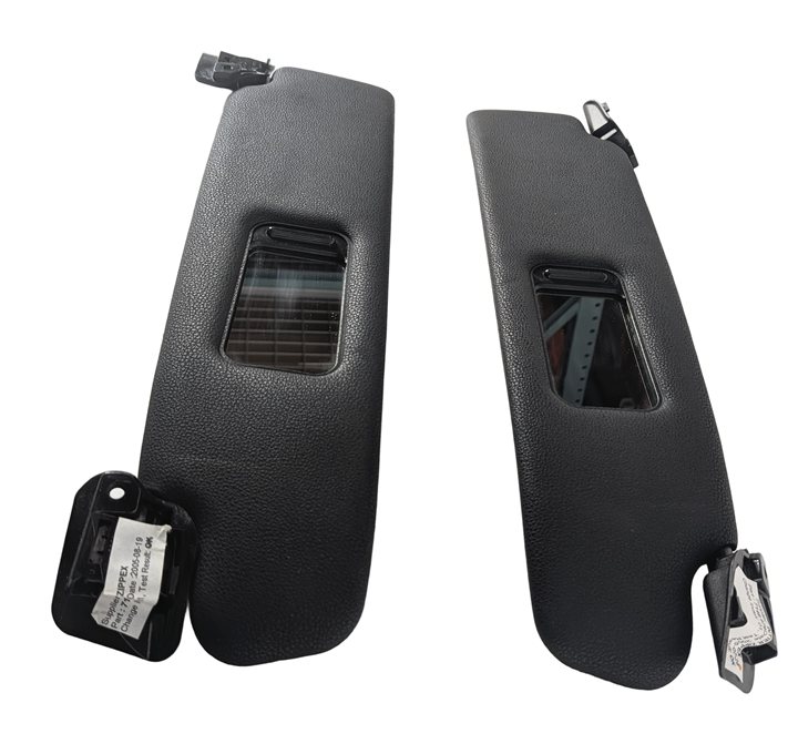 Thumbnail 4: 2003-2008 BMW Z4 (E85) FRONT LEFT & RIGHT SUN VISOR SUNVISOR SET (Black)