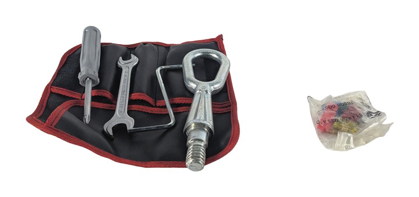 Thumbnail 6: 2005 BMW Z4 (E85) ONBOARD TRUNK TOOL KIT w/TOWING TOW EYE HOOK