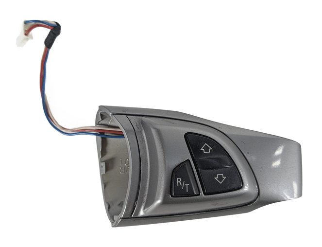 Thumbnail 3: 2005 BMW Z4 E85 RIGHT STEERING WHEEL MULTIFUNCTION RADIO PHONE SWITCH (Black)