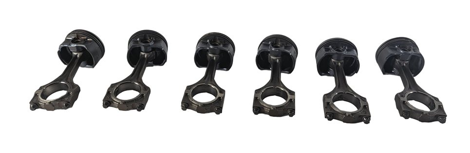Thumbnail 5: 01-06 BMW 325i 525i X3 Z4 E46 E60 E83 E85 2.5L M54 PISTON & CONNECTING ROD SET/6