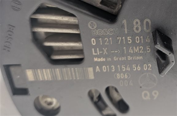 Thumbnail 7: 07-15 MERCEDES C CL E G GL GLC ML S CLS (W204 C207 W166 X166) 180 AMP ALTERNATOR