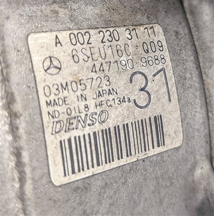 Thumbnail 10: 08-12 MERCEDES C300 C350 E350 GLK350 (W204 W212 X204) A/C AIR COMPRESSOR PUMP