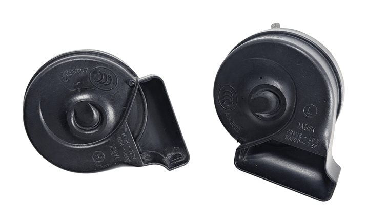 Thumbnail 2: 08-18 MERCEDES C E CLS GLK W204 W212 W218 X204 DUAL TONE HORN SIGNAL SET/2