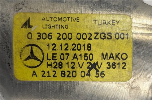 Thumbnail 9: 10-12 MERCEDES E-CLASS A207 C207 W207 W212 FRONT RIGHT PASSENGER FOGLIGHT SET/2
