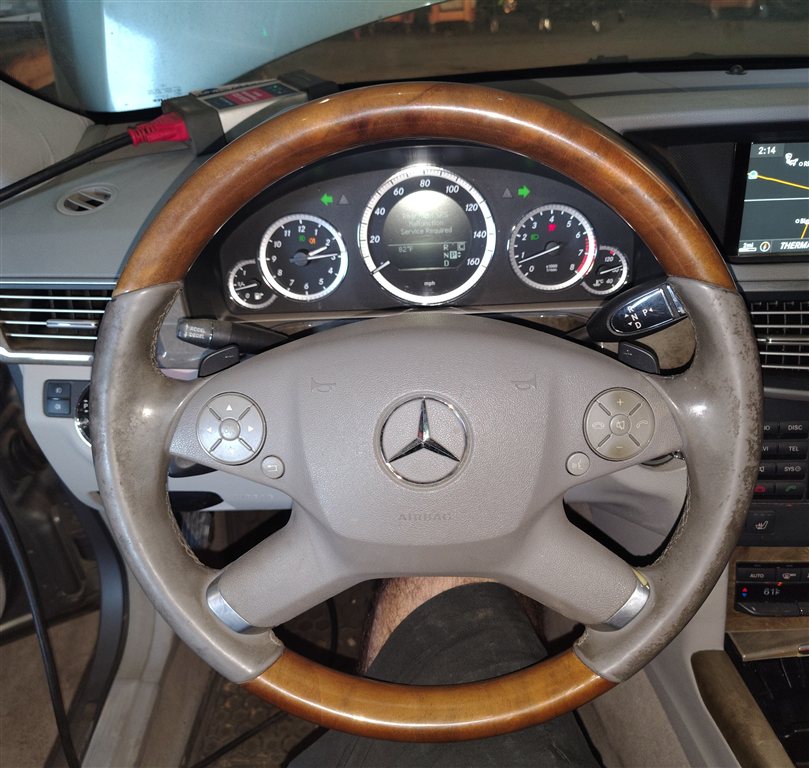 Thumbnail 2: 10-11 MERCEDES E-CLASS (W212) FRONT LEFT DRIVER STEERING WHEEL SRS AIRBAG (Gray)