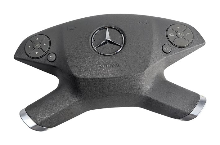 Thumbnail 4: 10-11 MERCEDES E-CLASS (W212) FRONT LEFT DRIVER STEERING WHEEL SRS AIRBAG (Gray)