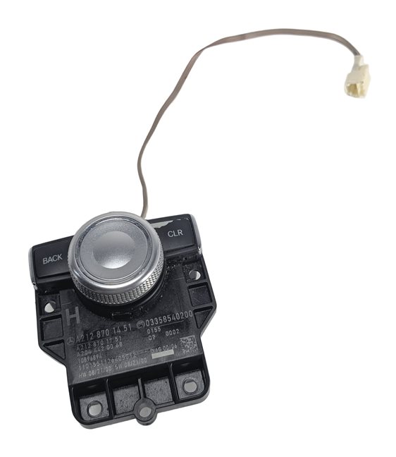 Thumbnail 3: 2010 MERCEDES E350 (W212) FRONT CENTER CONSOLE MEDIA COMAND CONTROL DIAL KNOB