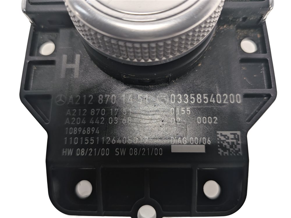 Thumbnail 6: 2010 MERCEDES E350 (W212) FRONT CENTER CONSOLE MEDIA COMAND CONTROL DIAL KNOB