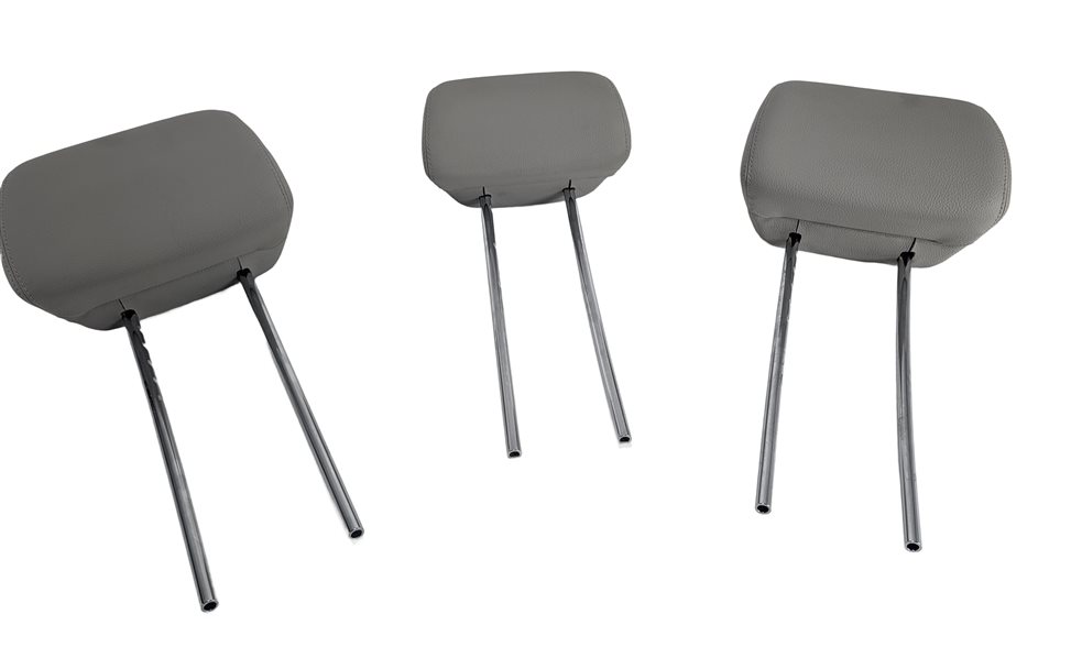 Thumbnail 2: 10-16 MERCEDES E350 E400 E550 E63 AMG W212 REAR SEAT HEADREST SET/3 (Gray)