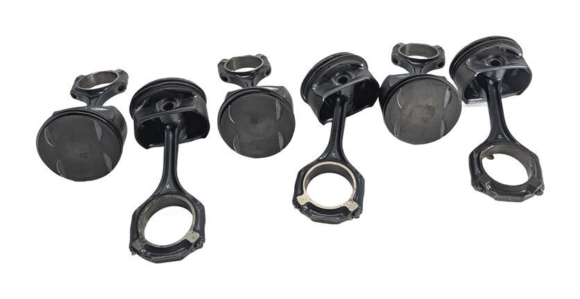 06-12 MB C E GL ML CLK R CLASS 4.6L M273 ENGINE PISTON & CONNECTING ROD SET/6