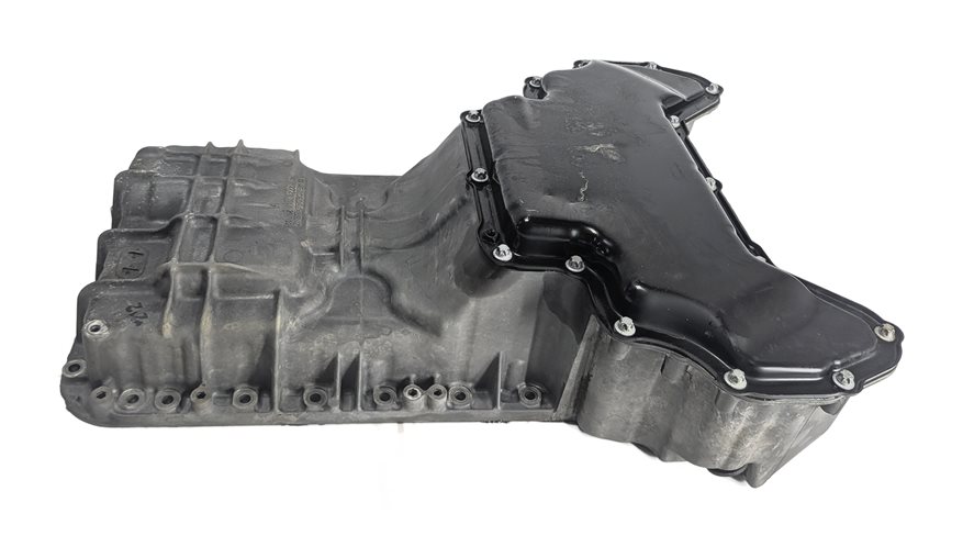 Thumbnail 3: 06-11 MERCEDES C300 C350 E350 CLK350 M272 3.0L 3.5L UPPER LOWER OIL PAN SET/2