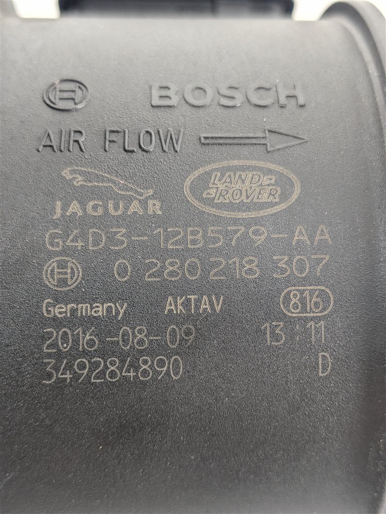 Thumbnail 9: 16-22 JAGUAR ROVER SPORT DISCOVERY VELAR L494 L462 MASS AIR FLOW SENSOR MODULE