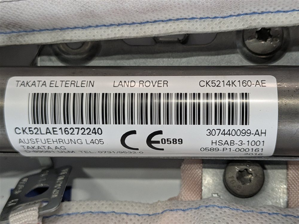 Thumbnail 11: 2013-2017 RANGE ROVER (L405) SWB - LEFT DRIVER ROOF SIDE CURTAIN AIRBAG AIR BAG
