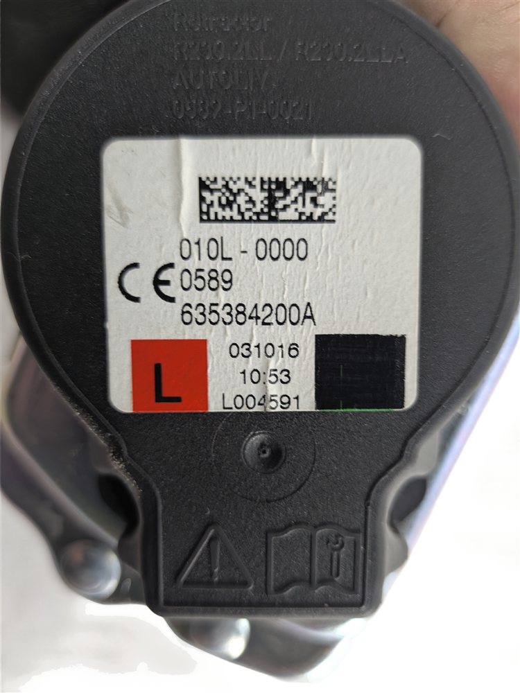 Thumbnail 9: 2013-2019 RANGE ROVER (L405) FRONT LEFT DRIVER SEATBELT RETRACTOR (Black)