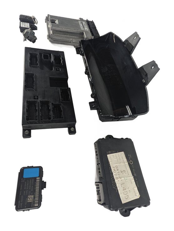 Thumbnail 4: 2016 RANGE ROVER L405 5.0L SUPER (AJ133S) ECM BCM CLUSTER KEY IMMOBILIZER SET/8