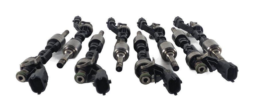Thumbnail 2: 2010-2017 RANGE ROVER SPORT (L320 L322) JAGUAR XF XJ XK 5.0L FUEL INJECTOR SET 8