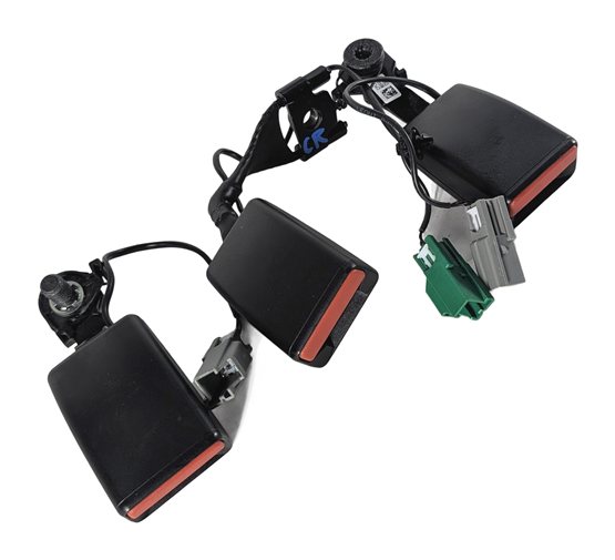 2016 RANGE ROVER (L405) REAR LEFT CENTER RIGHT SEATBELT BUCKLE SET/3 (Black)