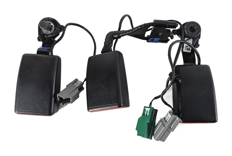 Thumbnail 3: 2016 RANGE ROVER (L405) REAR LEFT CENTER RIGHT SEATBELT BUCKLE SET/3 (Black)