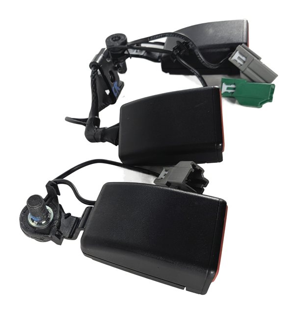 Thumbnail 4: 2016 RANGE ROVER (L405) REAR LEFT CENTER RIGHT SEATBELT BUCKLE SET/3 (Black)