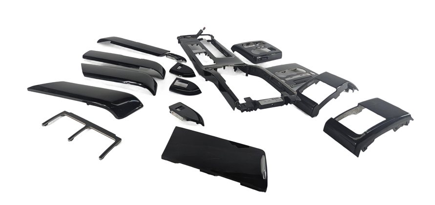 2016 RANGE ROVER (L405) INTERIOR DOOR DASH CONSOLE TRIM SET/15 (Grand Black)
