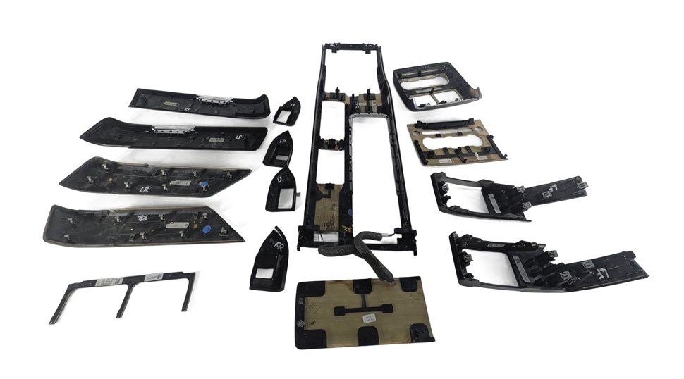 Thumbnail 7: 2016 RANGE ROVER (L405) INTERIOR DOOR DASH CONSOLE TRIM SET/15 (Grand Black)