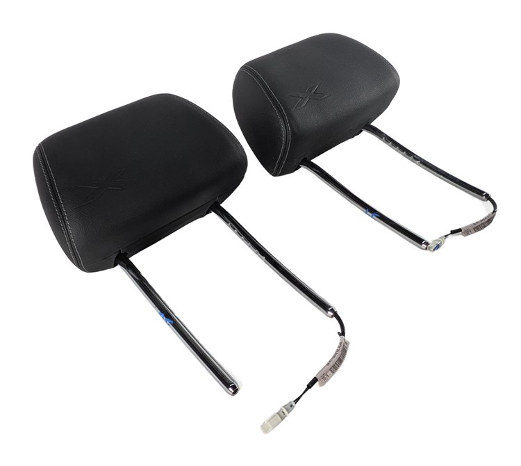 11-17 BMW X3 (F25) FRONT LEFT & RIGHT COMFORT SEAT HEADREST SET 2 (Black)