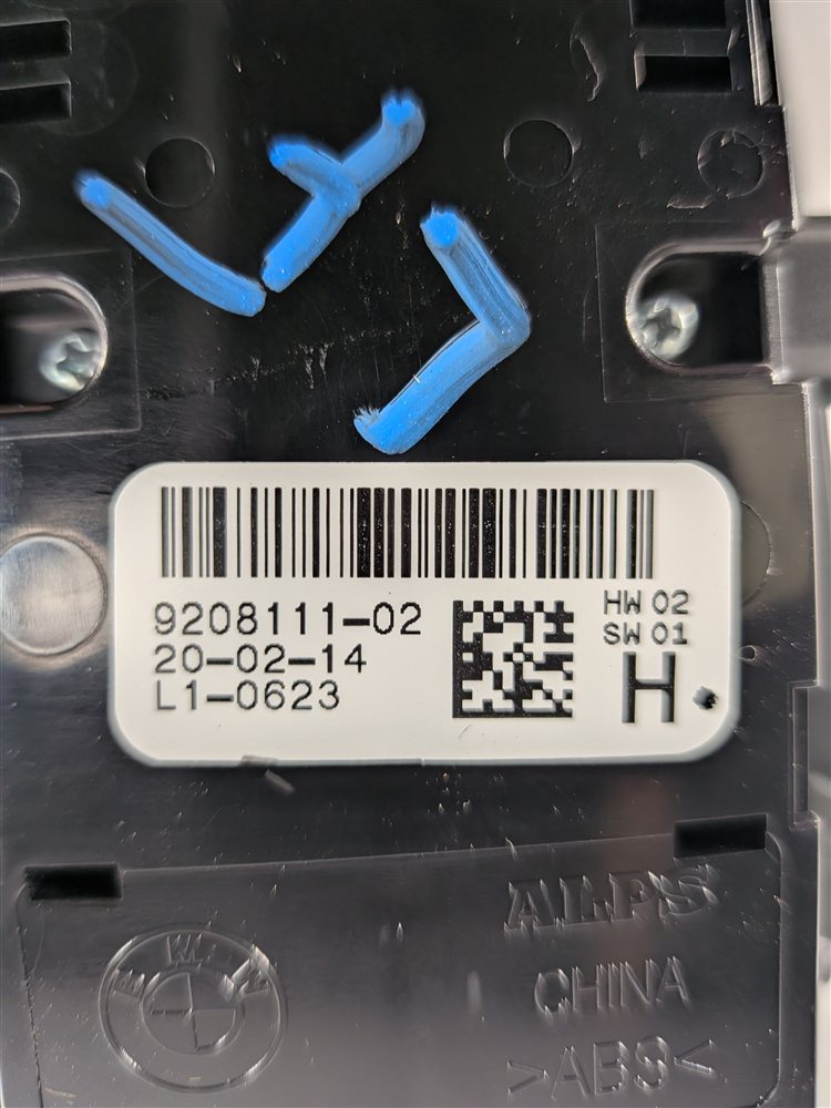 Thumbnail 11: 12-20 BMW 3 4 6 M X SERIES FRONT LEFT DRIVER MASTER WINDOW SWITCH w/MEMORY
