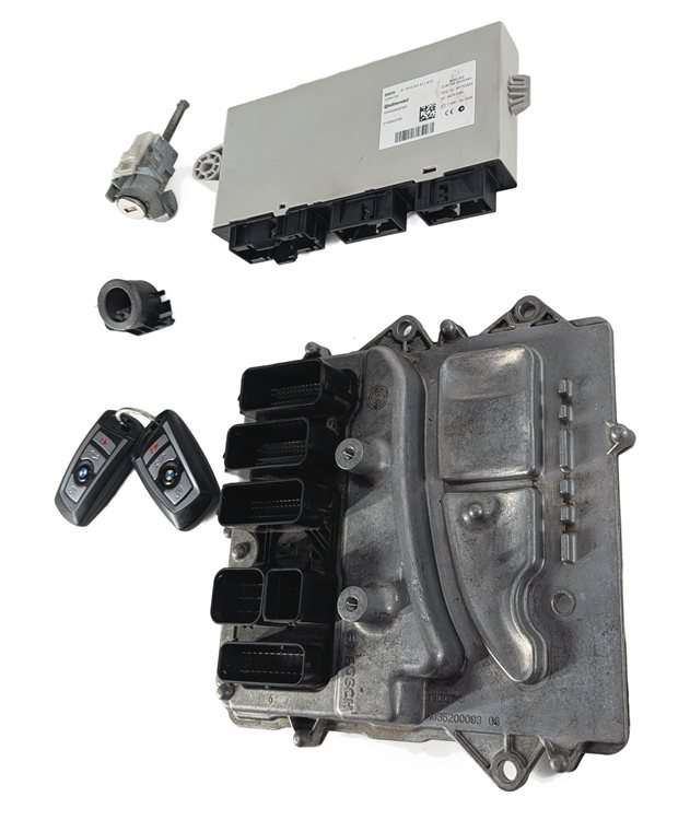 Thumbnail 4: 2014-2017 BMW X3 535I (F25 F10) 3.0L (N55) DME CAS4 GATEWAY KEY IMMOBILIZER SET