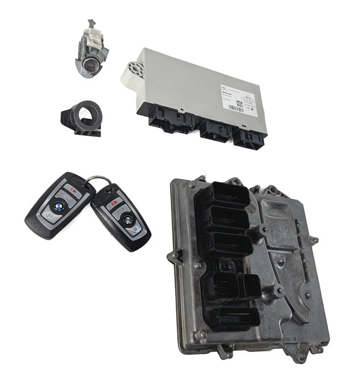 Thumbnail 5: 2014-2017 BMW X3 535I (F25 F10) 3.0L (N55) DME CAS4 GATEWAY KEY IMMOBILIZER SET
