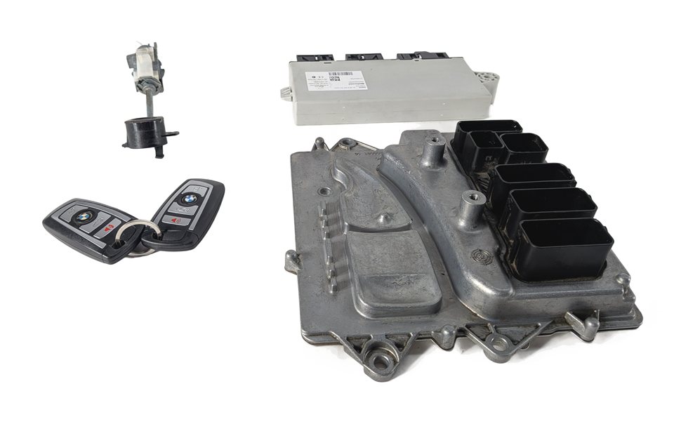 Thumbnail 6: 2014-2017 BMW X3 535I (F25 F10) 3.0L (N55) DME CAS4 GATEWAY KEY IMMOBILIZER SET