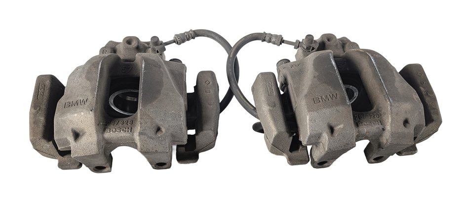 Thumbnail 2: 2011-2018 BMW X3 X4 (F25 F26) FRONT LEFT/RIGHT DISC BRAKE CALIPERS SET/2